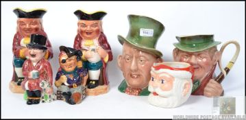 7 character toby jugs to include Beswick 310 , 281 , Burleighware , Shorter and Sons etc.