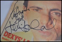 Dexys Midnight Runners - Three signed pieces of music memorabilia to include a Sounds magazine