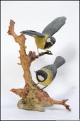 Royal Doulton Natures Heritage collection Great Tit figurine group