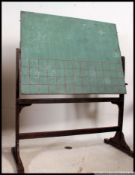 An amazing full size retro early 20th century oak blackboard.