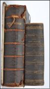 Early 20th century family bible with lea