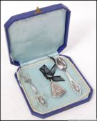 A silver continental cased Christening s