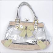 A retro designer 1970's clear plastic an