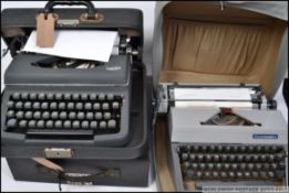 A collection of three vintage typewriter