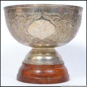 A vintage silver plate award trophy not