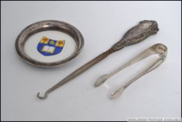 A Marlborough College ceramic dish havin