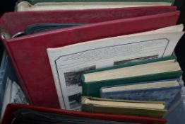 A collection of stamp albums and albums