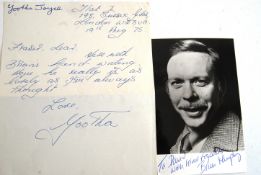 GEORGE & MILDRED: Two signed pieces from