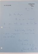 LEONARD ROSSITER: An original handwritte