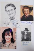 SITCOM: 4x signed photographs of British