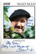 ALLO ALLO: An original BBC cast card pos
