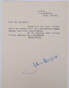 ARTHUR HAYNES: A small typed and signed