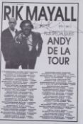 RIK MAYALL: An original flyer for ' Rik