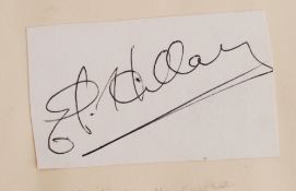 EDMUND HILLARY: Original signed clipping