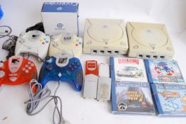 SEGA DREAMCAST: Two Dreamcast game conso