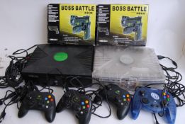 XBOX: Xbox and Xbox Crystal game console