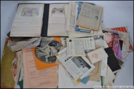 A selection of assorted ephemera to include various antique and vintage photographs,