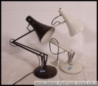 A matching pair of retro Herbert Terry Anglepoise desk lights,