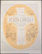 An early 20th century bible with leather cover being gilt tooled.