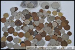 A collection of coins to include British and World coins such as British silver coins etc please