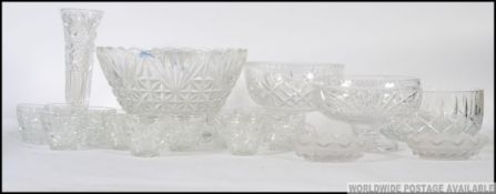 A collection of 20th century cut glass & Crystal decanters to include various shapes and sizes all