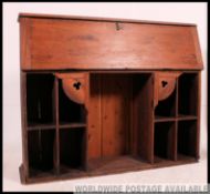 Large soft wood continental bureau from the 19th century ,