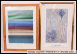 A framed and glazed John Eaves print entitled ' Rememberance In Blue ' togeether with a framed and