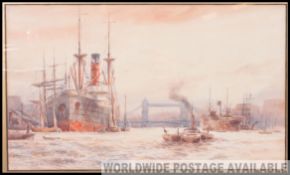 Leonard Lewis Foote (1897-1974) Framed and glazed watercolour painting with notation to the gilt