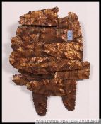 A stunning 1970's abstract gilded metal pebble lamp being wirework to verso with lamp fitment.