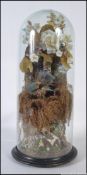 A 19th century Victorian taxidermy study of a Kingfisher (Alcedo atthis),