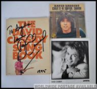 A collection of items all pertaining to David Cassidy to include a signed 7