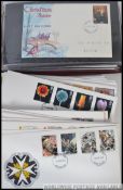 A collection of Royal Mail First day covers dating from the 1960's through to the 1980's