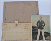 PERSONAL EFFECTS OF HUGH DEMPSTER: A collection of three items from the personal archive of 1930's