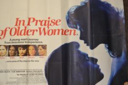 IN PRAISE OF OLDER WOMEN: An original cinema film quad advertising poster for 1970's film In