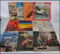 A collection of vinyl 12