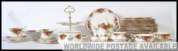 An good collection of forty plus pieces of Royal Albert Country Roses,