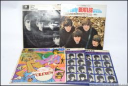 The Beatles - A collection of The Beatles long play vinyl records to include With The Beatles Mono,