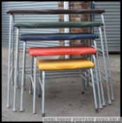 A set of 5 1960's / 1970's pommel horses.