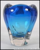 An original William Wilson designed Whitefriars studio glass balloon shaped bulbous vase of