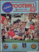 A rare and complete Panini 1982 football trading card album.