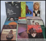 A collection of 1970's and 1980's long play ( LP ) vinyl 12
