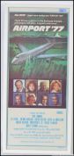 AIRPORT '77: An original cinema advertising poster for the disaster film Airport '77 starring Jack