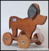A scratch built children's pull along dog,