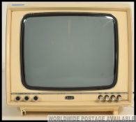 A retro 1970's GEC Junior Fineline black and white retro portable television set,