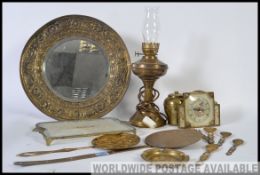 An original vintage Liptons British Empire Exhibition 1925 brass tea caddy,