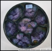 A really good Eric Leaper of Newlyn, serving platter in a lovely colour, mostly purples,