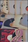 A collection of 78rpm records of various genres to include Popular, Jazz,