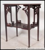 A Victorian Arts & Crafts hall / side table in the manner of Liberty.
