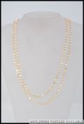 A vintage seed pearl necklace approx 42cms long. Weight 23.