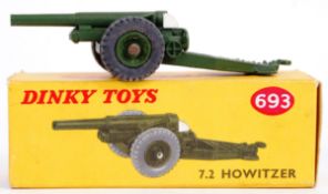 DINKY: An original vintage Dinky Toys diecast model 693 7.2 Howitzer.